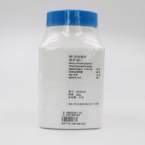 沙氏葡萄糖琼脂培养基(USP)(Sabouraud Dextrose Agar)    250g