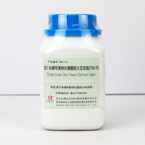 含0.6%酵母膏粉的胰酪胨大豆琼脂（TSA-YE）   250g