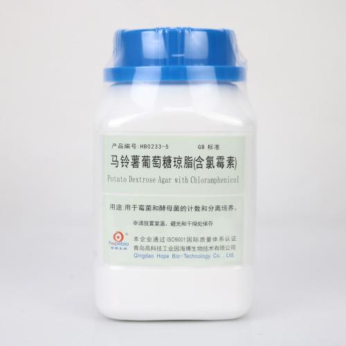 马铃薯葡萄糖琼脂（含氯霉素）   250g
